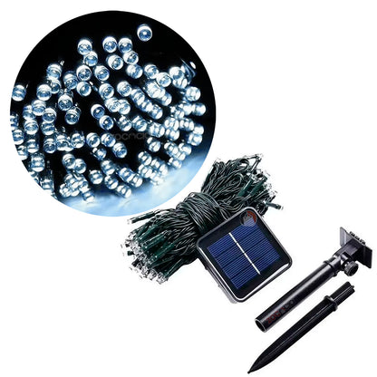 Luces De Navidad Con Energía Solar 100 L