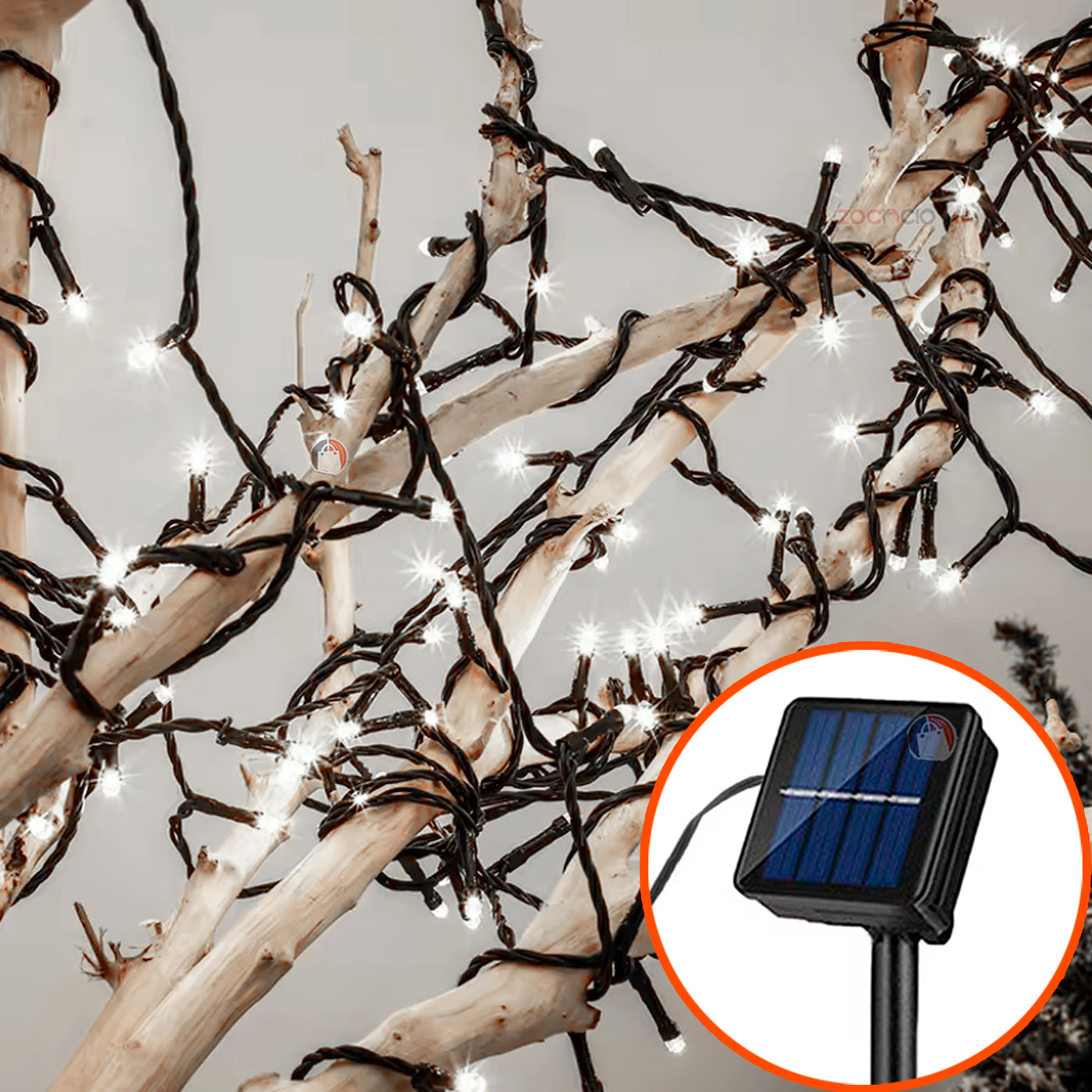 Luces De Navidad Con Energía Solar 100 L
