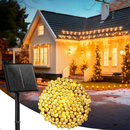 Luces De Navidad Con Energía Solar 100 L