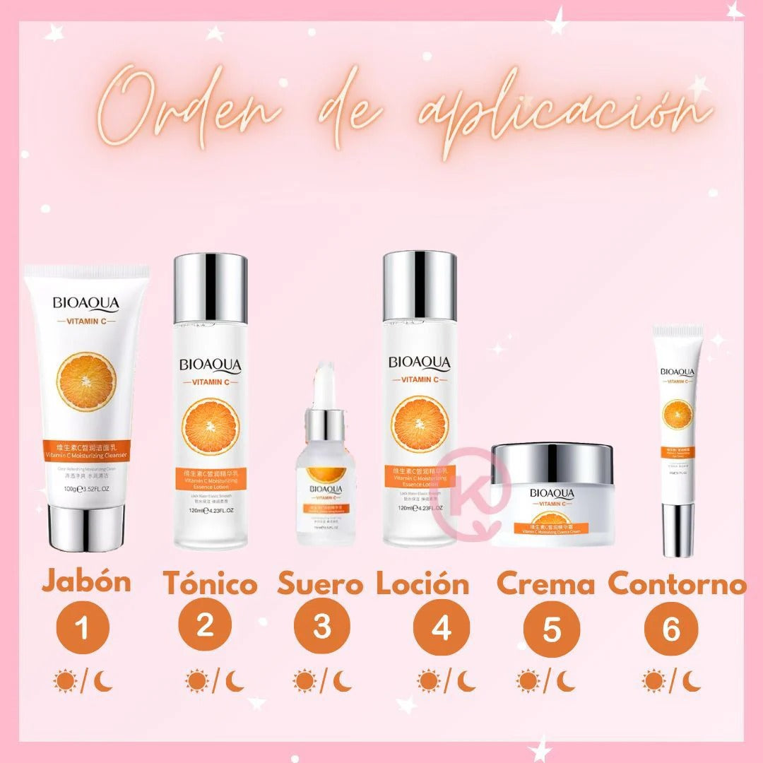 Kit Vitamina C Bioaqua Caja De Lujo